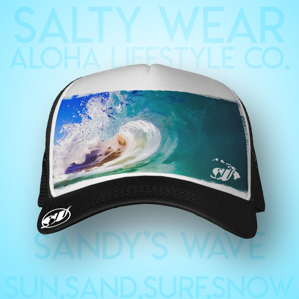 Sandy's Wave - Salty Wear Legacy Trucker Hat