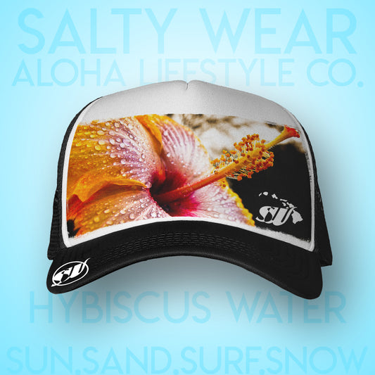 Hibiscus water drop - Salty Wear Legacy Trucker Hat