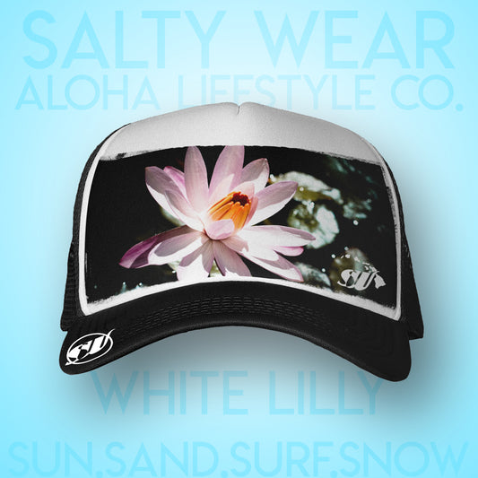 White Lily - Salty Wear Legacy Trucker Hat