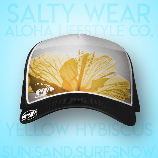 Yellow hibiscus - Salty Wear Legacy Trucker Hat