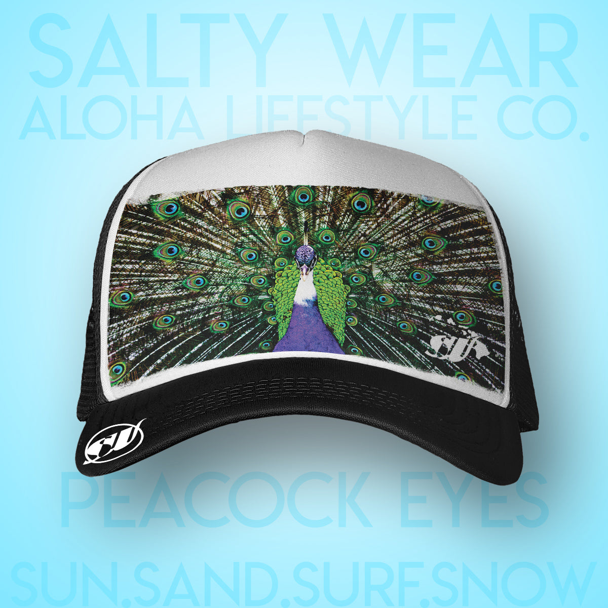 Peacock eyes - Salty Wear Legacy Trucker Hat