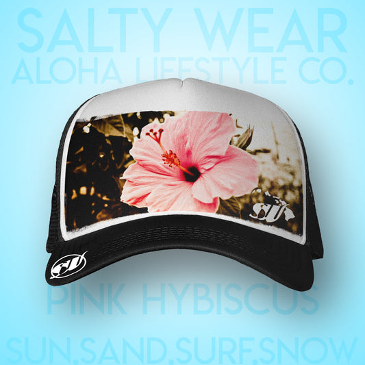 Pink hibiscus - Salty Wear Legacy Trucker Hat