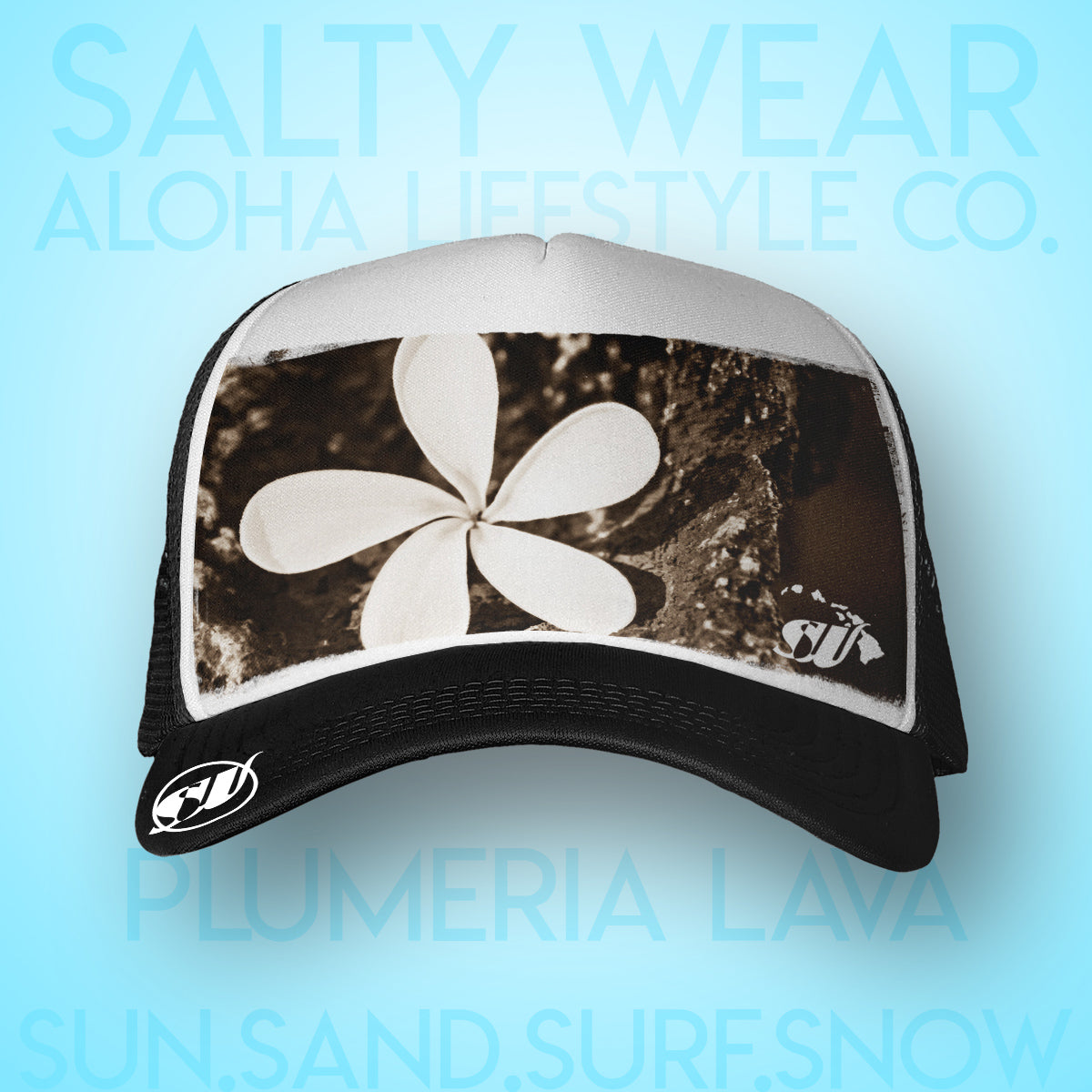 Plumeria lava - Salty Wear Legacy Trucker Hat